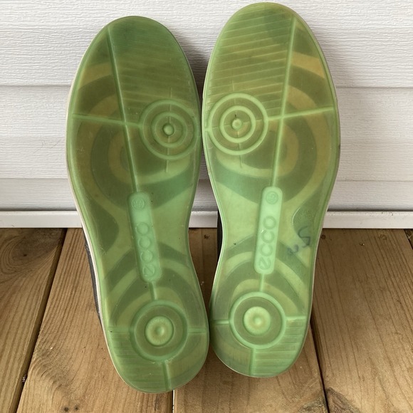 Ecco Collin 2.0 Perforated Leather Sneakers Shoes Gray Mens EU 45 US 11 - 11.5 - Picture 7 of 9